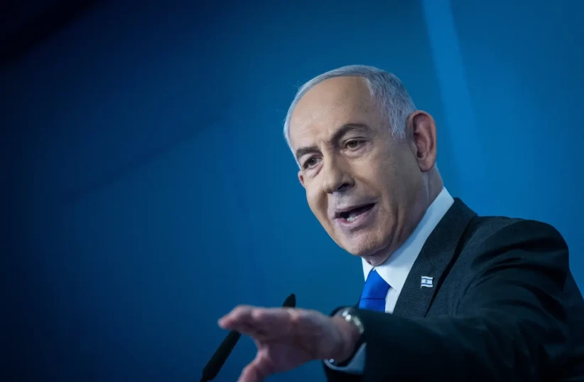   "I believe he has the flu." Netanyahu /  (photo credit: YONATAN ZINDEL/FLASH 90)