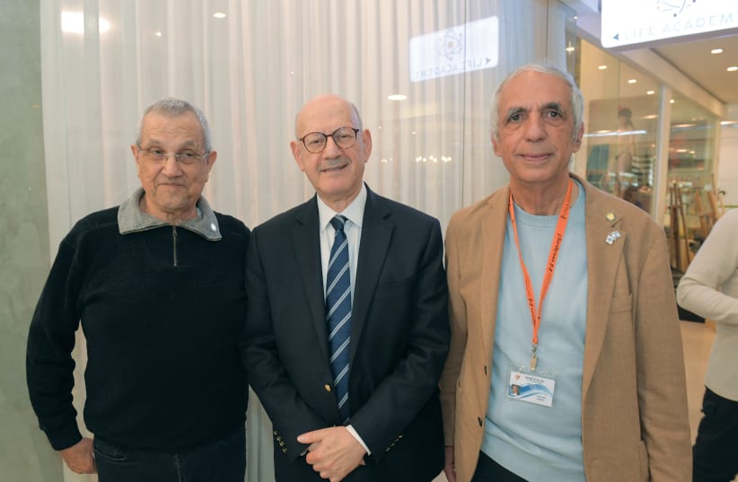  BNAI BRITH EXECUTIVES (from left) Mano Cohen, Dan Mariaschin, and Ilan Shchori.  (photo credit: Bruno Shavit)
