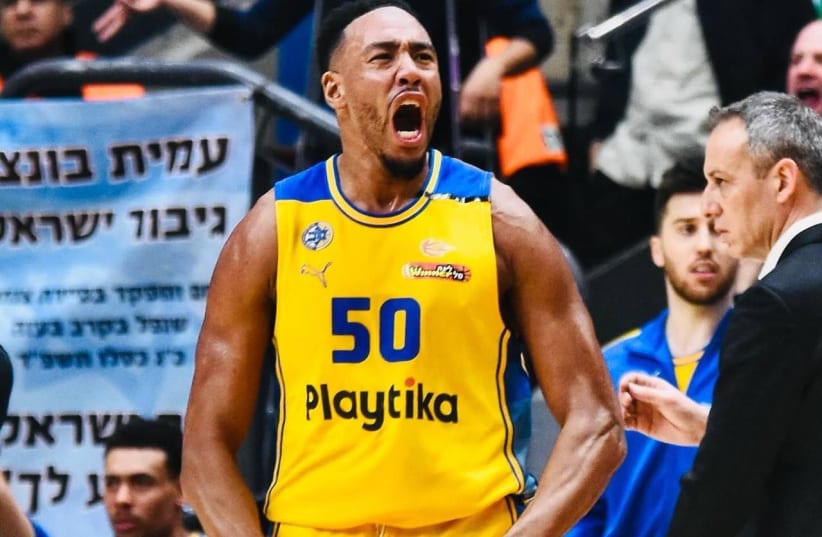   BONZIE COLSON and Maccabi Tel Aviv are surging locally, with the 90-78 conquest of Hapoel Jerusalem their 10th league victory in a row. (photo credit: Dov Halickman)