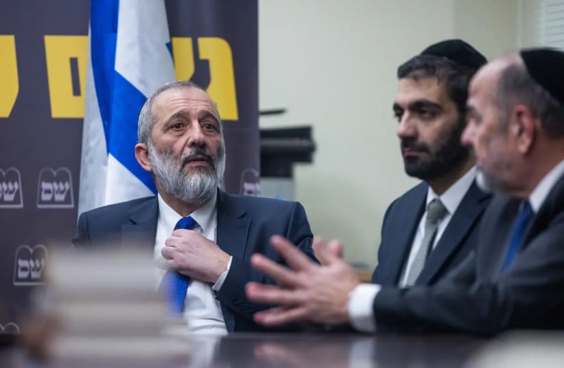  The leadership of Shas. History has summoned them to their beautiful hour, but instead they turn it into our bad hour. (photo credit: YONATAN ZINDEL/FLASH 90)