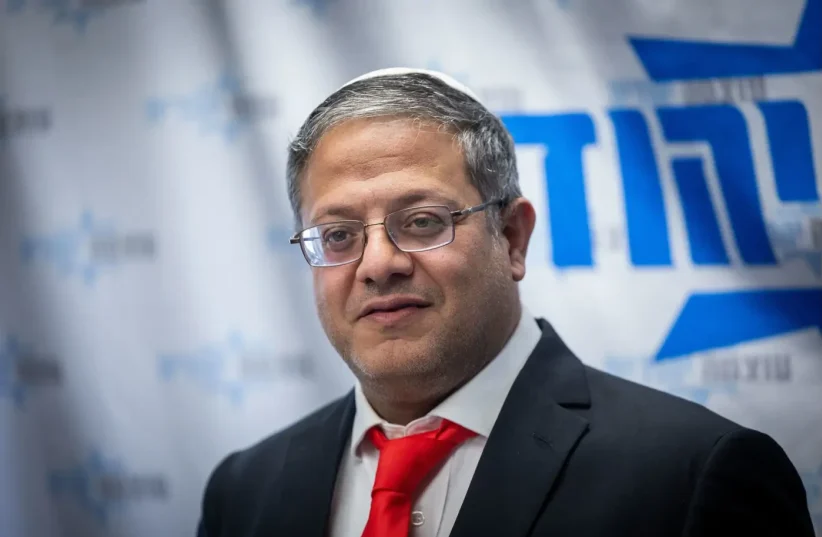   The man least suited for the job. Minister of National Security Itamar Ben Gvir (photo credit: Yonatan Zindel/Flash90)