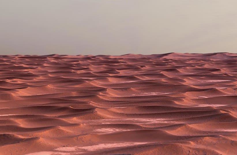  Dunas y ondulaciones en Olympia Undae en Marte (photo credit: Wikimedia Commons)