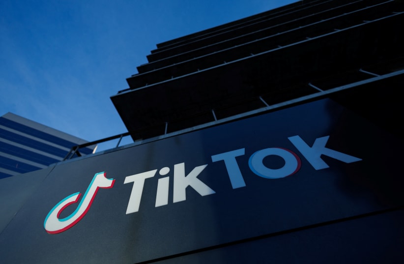  A view shows the office of TikTok after the U.S. House of Representatives overwhelmingly passed a bill that would give TikTok's Chinese owner ByteDance about six months to divest the U.S. assets of the short-video app or face a ban, in Culver City, California, March 13, 2024. (photo credit: REUTERS/MIKE BLAKE)