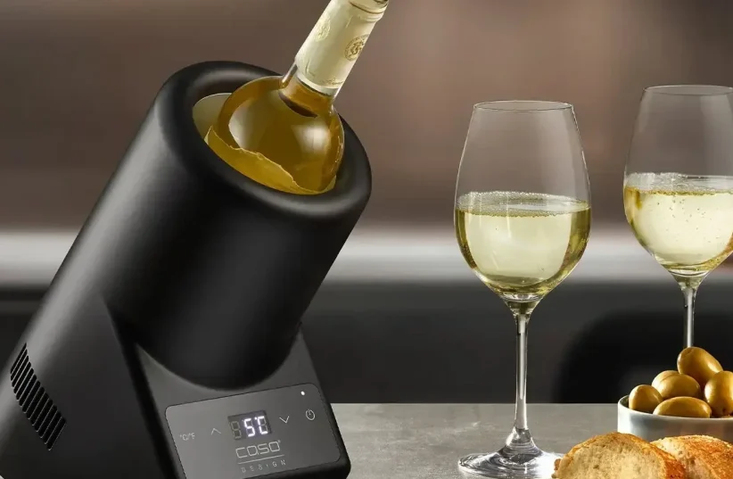   The Caso Design brand of electrical products is coming to Israel, a desktop wine cooler, the price: NIS 699   (photo credit: PR)