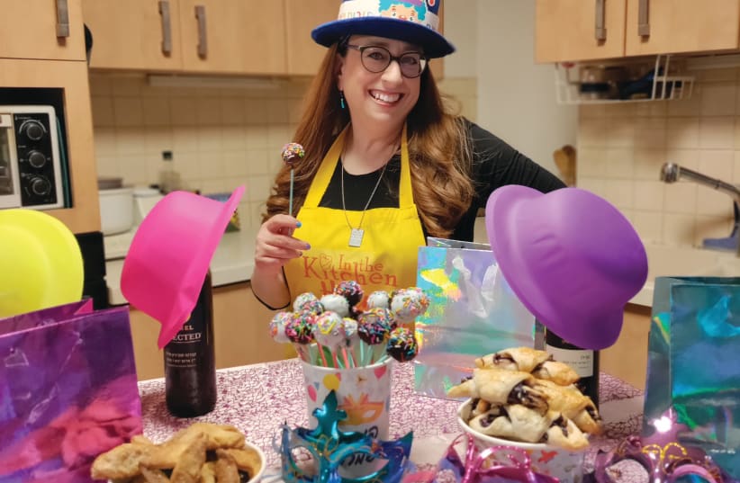 Henny Shor with some fun foods to have for Purim. (photo credit: HENNY SHOR)