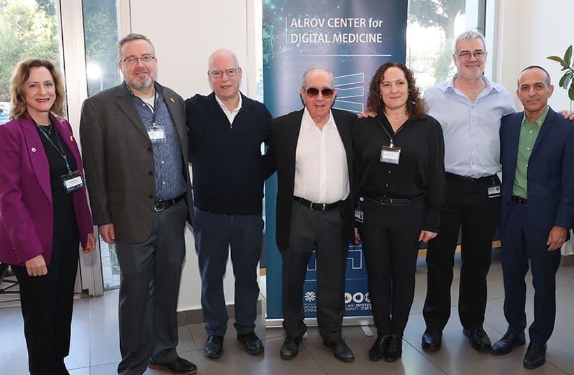  The Alrov Center for Digital Medicine team  (photo credit: CHEN GALILI/TEL AVIV UNIVERSITY)