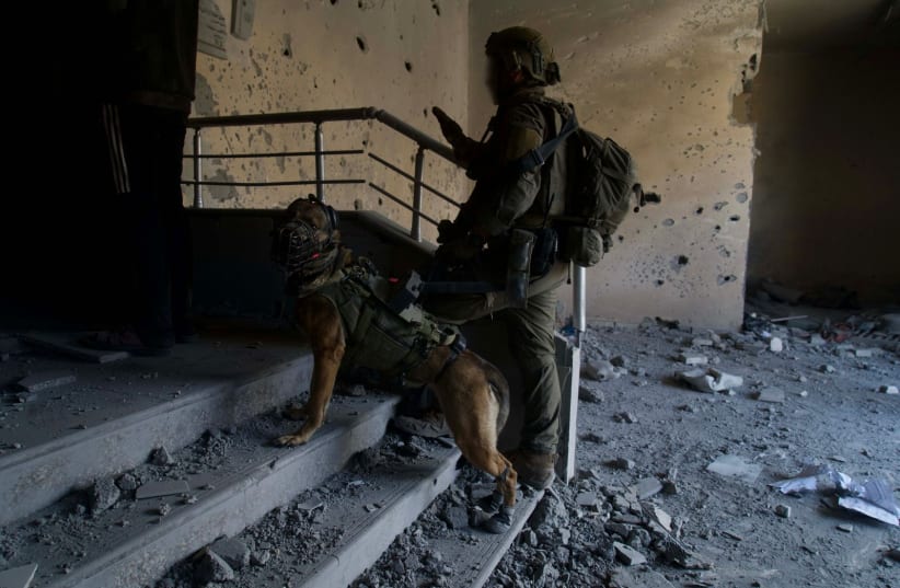  IDF troops operate in the Gaza Strip. March 17, 2024.  (photo credit: IDF SPOKESPERSON'S UNIT)