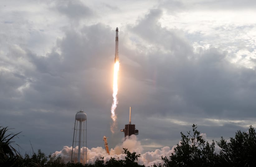 The Axiom Mission 3 launches to the International Space Station at Cape Canaveral, Florida, U.S. January 18, 2024. (photo credit: JOE SKIPPER/REUTERS)
