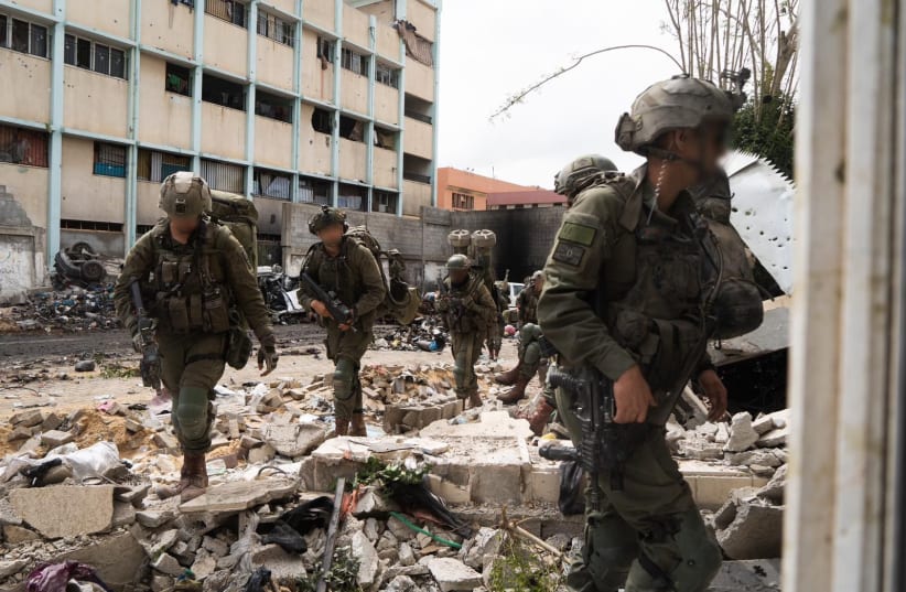  IDF troops operate in the Gaza Strip. March 19, 2024. (photo credit: IDF SPOKESPERSON'S UNIT)