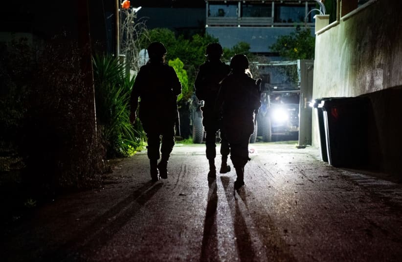 Israeli security forces operate in the West Bank, March 20, 2024. (photo credit: IDF SPOKESPERSON'S UNIT)
