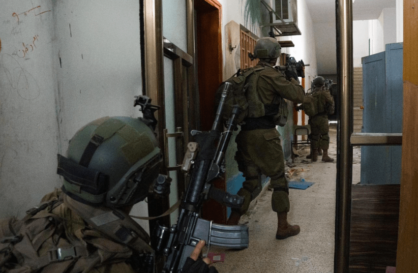 IDF troops operating in the Gaza Strip, March 20, 2024.  (photo credit: IDF SPOKESPERSON UNIT)