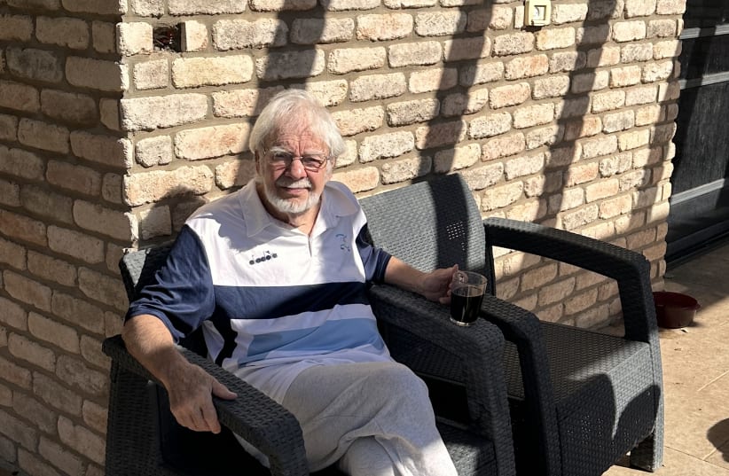  STAN FISCHLER, an acclaimed hockey expert, is seen outside his home in the Golan Heights.  (photo credit: Courtesy Stan Fischler)