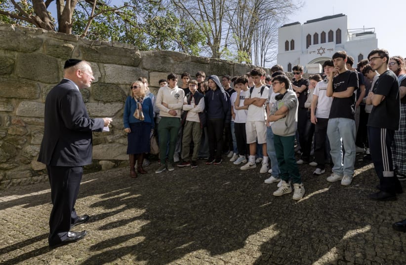  Portuguese students visit Porto's Jewish Museum, March 20, 2024.  (photo credit: Bizarro/CIP)