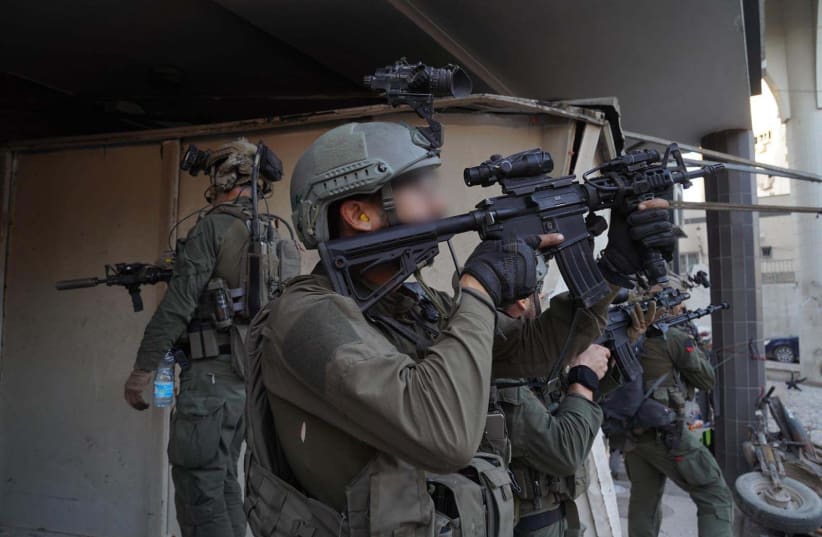  IDF soldiers operating at the Shifa Hospital in Gaza, March 25, 2024 (photo credit: IDF SPOKESPERSON'S UNIT)