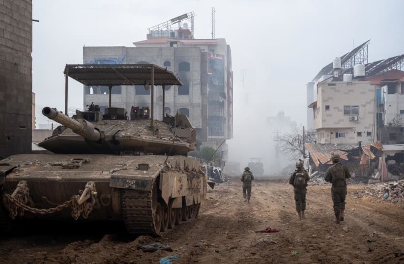  IDF soldiers operate in the Gaza Strip, March 28, 2024. (photo credit: IDF SPOKESPERSON'S UNIT)