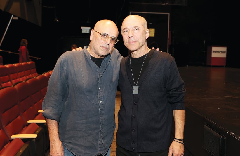Keren with director/screenwriter Ron Ninio (left). (photo credit: ITZIK BIRAN)