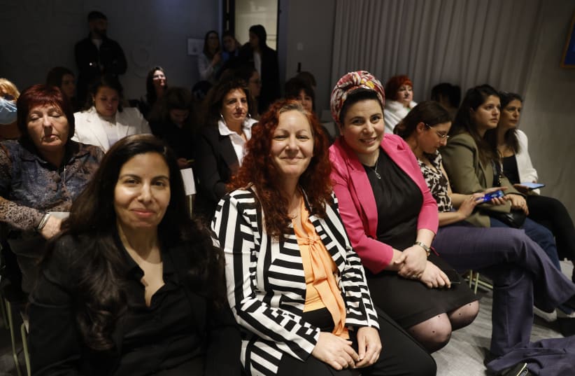  Startuppers taking part in the 2024 Next-Gen Women’s Entrepreneurship Award powered by The Luzzatto Group at The Jerusalem Post’s Women Leaders Summit. (photo credit: MARC ISRAEL SELLEM)