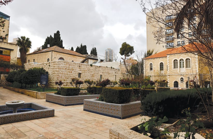  The square around the David Amar Worldwide North Africa Jewish Heritage Center is a tranquil and pretty spot. (photo credit: MARC ISRAEL SELLEM)