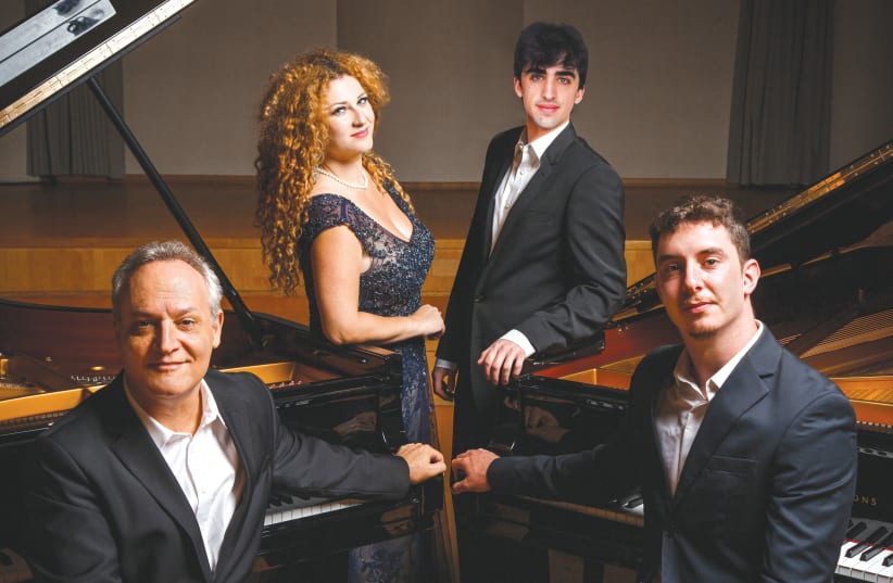  TOMER LEV (left) and his MultiPiano Ensemble.  (photo credit: M. Pavia)
