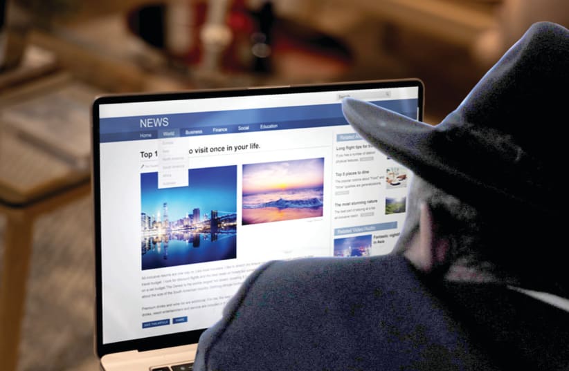  An illustrative image of an ultra-Orthodox Jew reading the news. (photo credit: NEUFAL54/PIXABAY, RAWPIXEL.COM/FREEPIK)