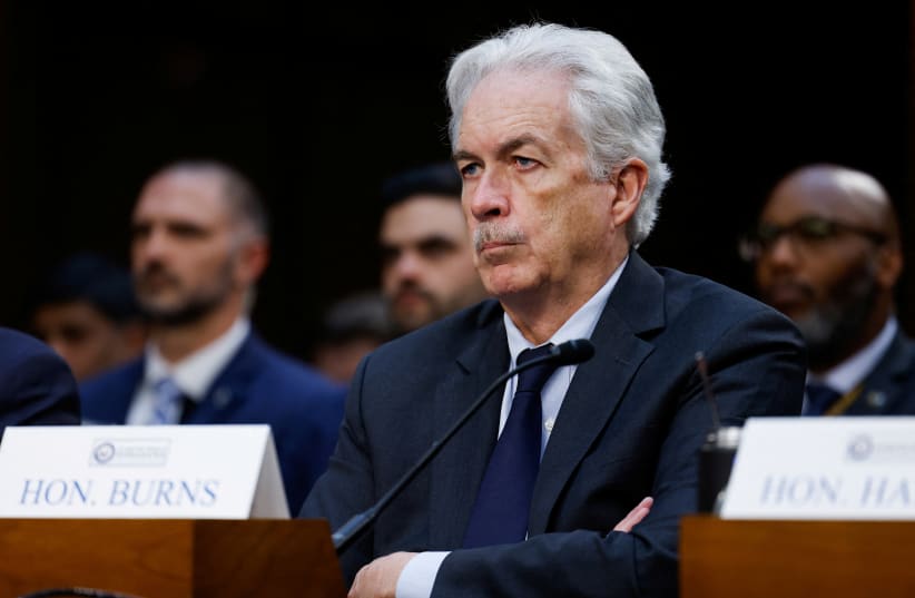  Director of the Central Intelligence Agency William Burns testifies at a Senate Intelligence Committee hearing on worldwide threats to American security, on Capitol Hill in Washington, US, March 11, 2024. (photo credit: REUTERS/Julia Nikhinson)