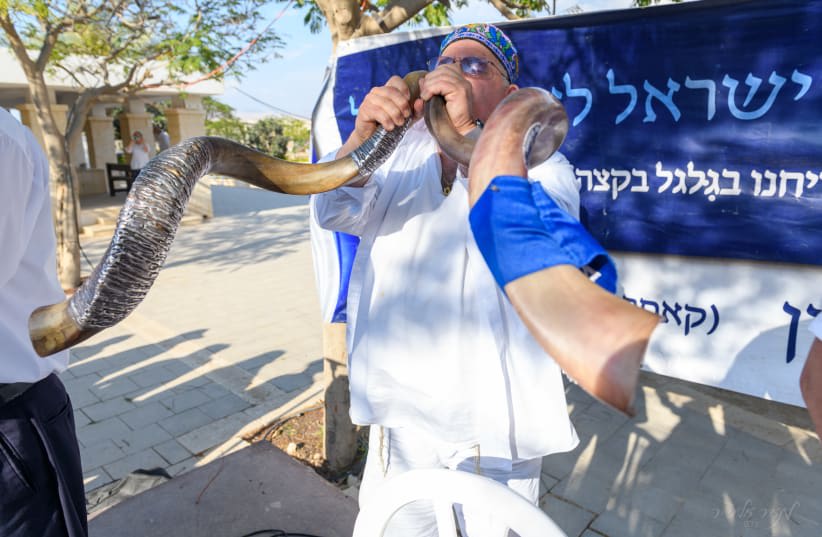  Judíos de todo el país se reunieron para conmemorar la entrada bíblica en la tierra de Israel, el 9 de abril de 2024. (photo credit: MEIR ELIPUR)