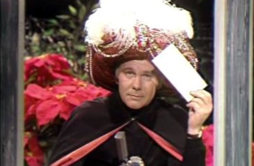  CARNAC THE Magnificent was a reccurring comedic role that Johnny Carson introduced on ‘The Tonight Show’ in 1964.  (photo credit: Wikimedia Commons)