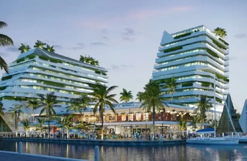  Illiustration: A new hotel in Herzliya Marina. (photo credit: Rani Ziss Architects)