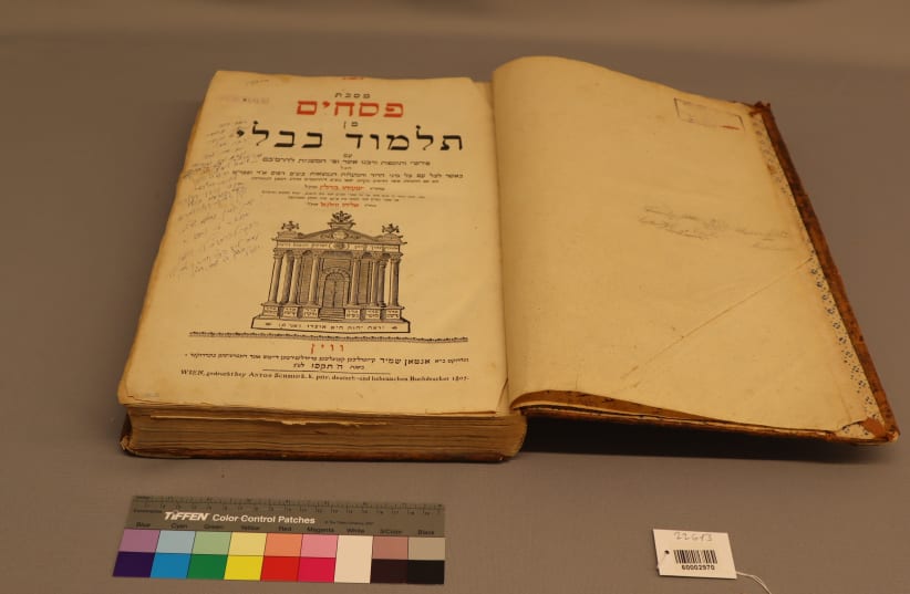 President Herzog gifts Babylonian Talmud that survived the Holocaust to Yad Vashem