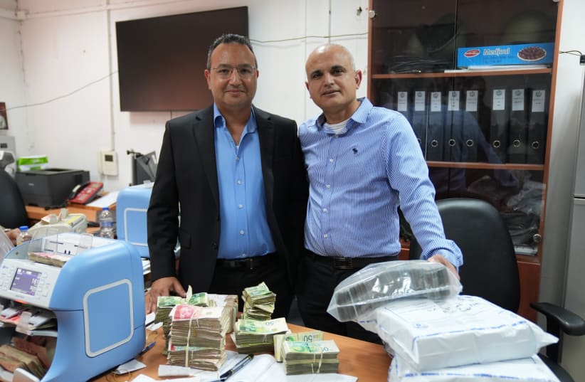 Terror funds deposit operation. (18/4/2024) (photo credit: DEFENSE MINISTRY PRESS OFFICE)