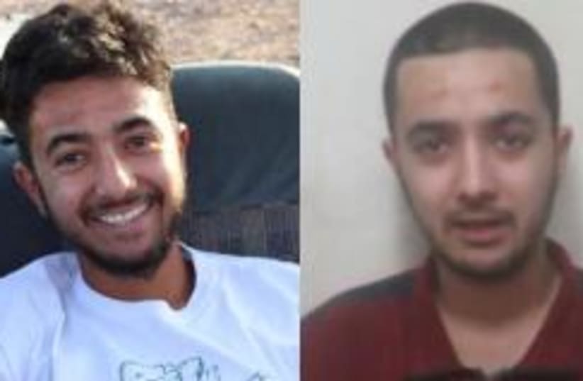 Una foto de Hersh Goldberg-Polin junto a una captura de pantalla de un vídeo difundido por Hamás en el que se le ve en cautividad. (photo credit: screenshot)