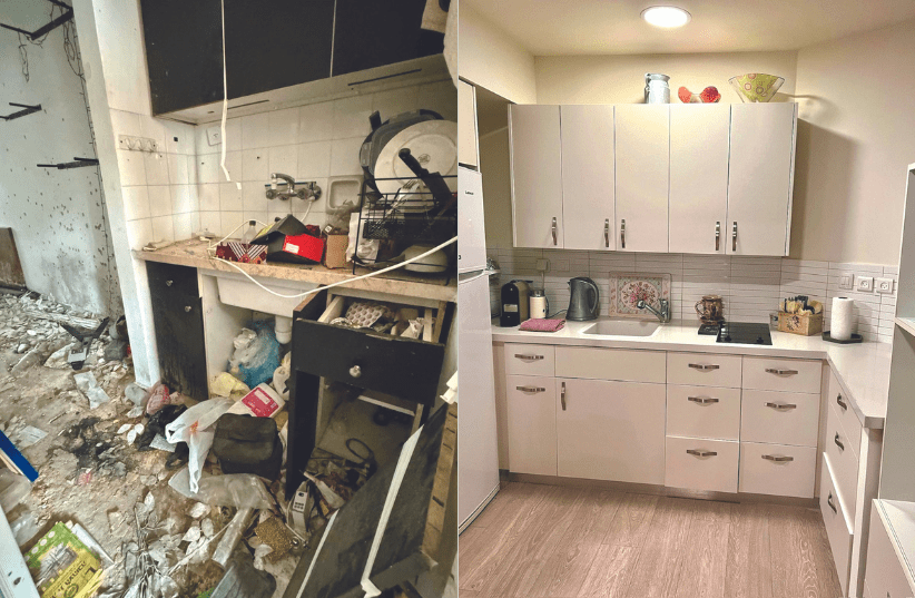  A messy and clan home side by side. (photo credit: RACHEL STRUMBERGER)