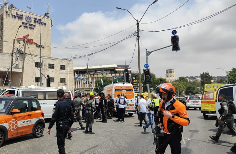  A man was wounded in a stabbing attack near Herod's Gate in Jerusalem. (photo credit: UNITED HATZALAH)