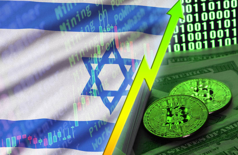 An illustration of Israeli cryptocurrency (photo credit: INGIMAGE)