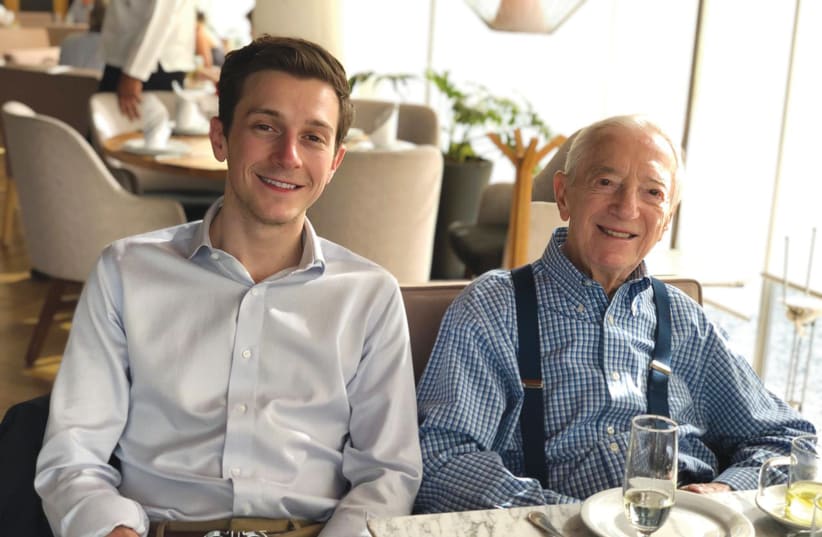  THE WRITER and his grandfather attend a Sunday family lunch, in 2019. ‘My grandpa was born in Warsaw. I assume the banner on campus instructing to ‘Go back to Poland’ is directed at my kind,’ he says. (photo credit: Yael Cukiert)