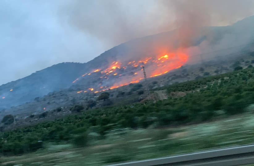 Fires rage in Northern Israel after Hezbollah barrage from Lebanon