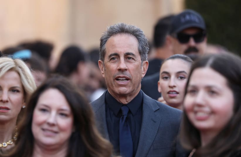  Jerry Seinfeld attends the premiere of Netflix's "Unfrosted" at the Egyptian Theatre in Los Angeles, California, U.S., April 30, 2024. (photo credit: REUTERS/DAVID SWANSON)