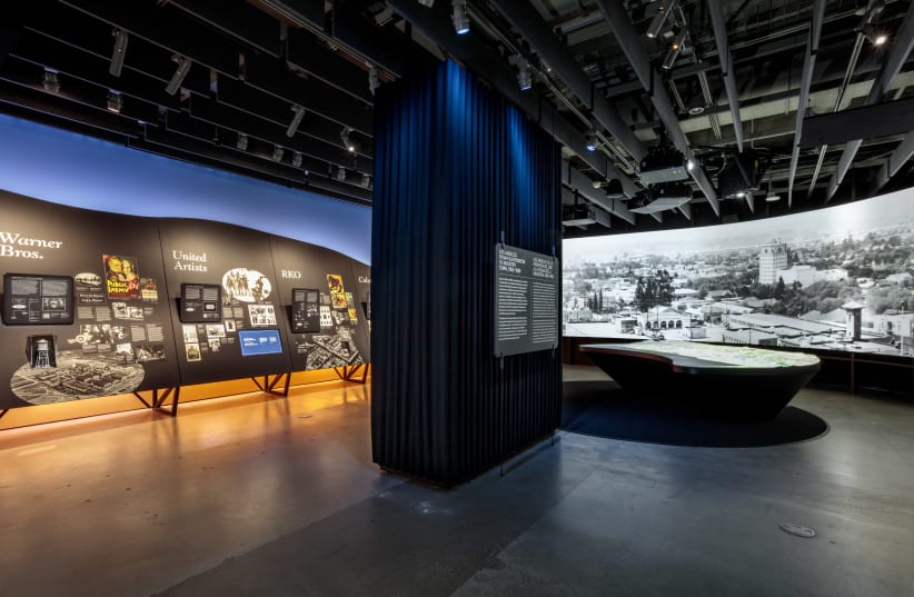  The new "Hollywoodland: Jewish Founders and the Making of a Movie Capital" exhibit at the Academy Museum of Motion Pictures in Los Angeles. (photo credit: Josh White, JWPictures/Academy Museum Foundation)