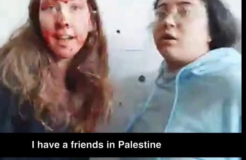  Screenshot of video provided by the Hostages and Missing Families Forum of observers getting kidnapped to Gaza, May 22, 2024.  (photo credit: screenshot)