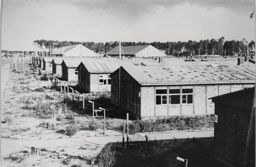  BARRACKS AT the Stutthof concentration camp, photographed after its liberation. (photo credit: WIKIPEDIA COMMONS)