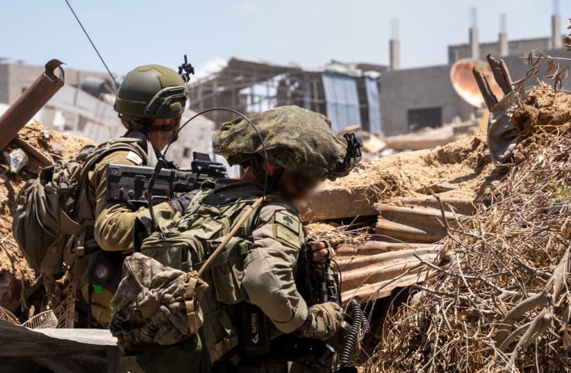  Israeli soldiers operate in the Gaza Strip, May 26, 2024 (photo credit: IDF SPOKESPERSON'S UNIT)