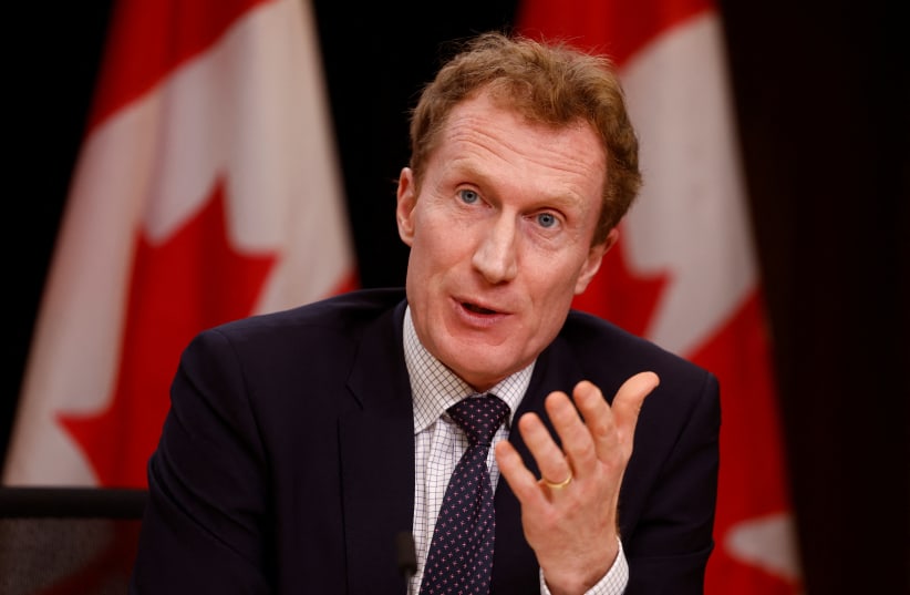  Canada's Minister of Immigration, Refugees and Citizenship Marc Miller takes part in a press conference in Ottawa, Ontario, Canada January 29, 2024.  (photo credit: REUTERS/BLAIR GABLE)