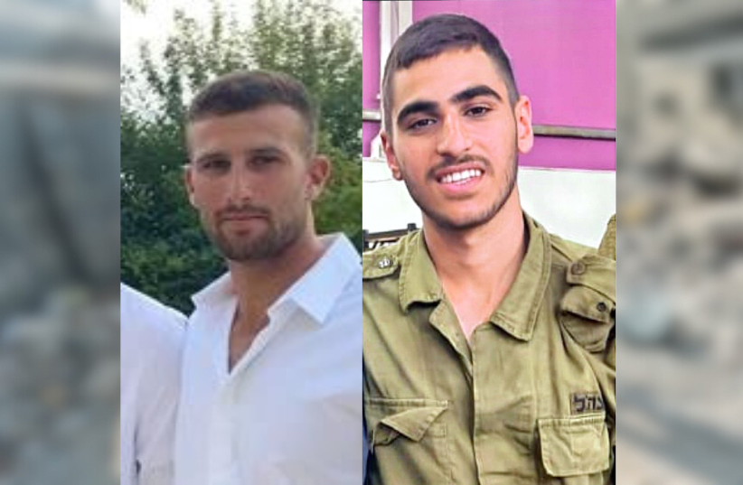  Fallen IDF soldiers Sergeant-Major Adar Gavriel and Sergeant Yehonatan Elias. (photo credit: IDF SPOKESPERSON'S UNIT)