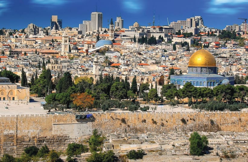  The city of Jerusalem. (photo credit: Wikimedia Commons)