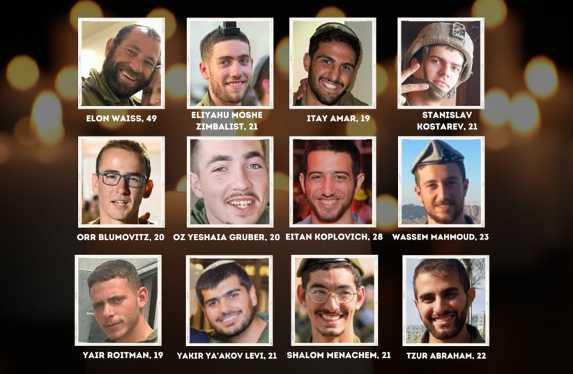 The IDF announced the names of twelve fallen soldiers.  (photo credit: IDF SPOKESPERSON'S UNIT)