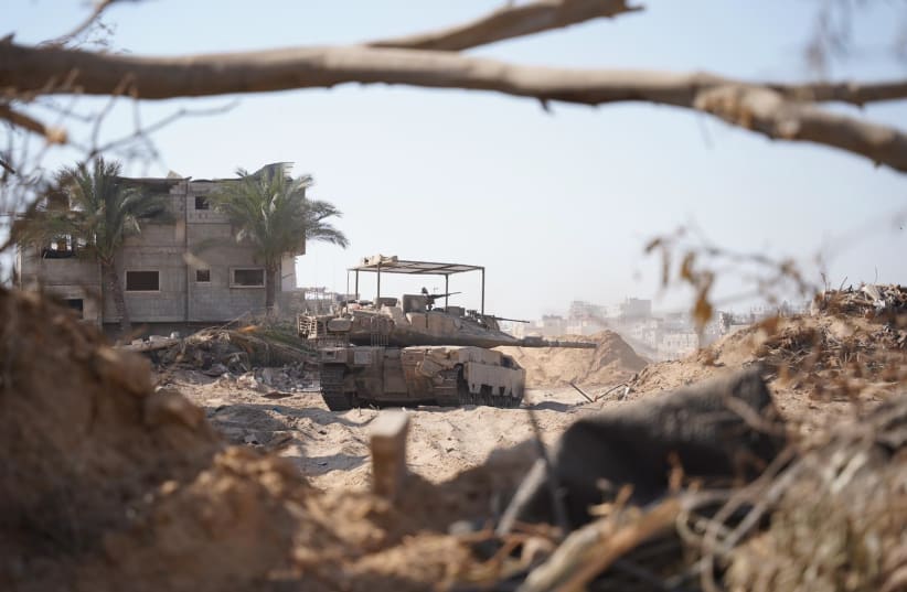  The 162nd Division of the IDF's Armored Brigade operating in Rafah, June 2024 (photo credit: IDF SPOKESPERSON'S UNIT)