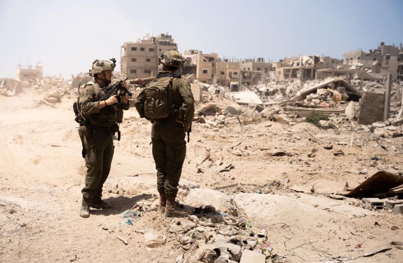  IDF soldiers Shabura neighborhood in Gaza, June 18, 2024. (photo credit: IDF SPOKESPERSON'S UNIT)