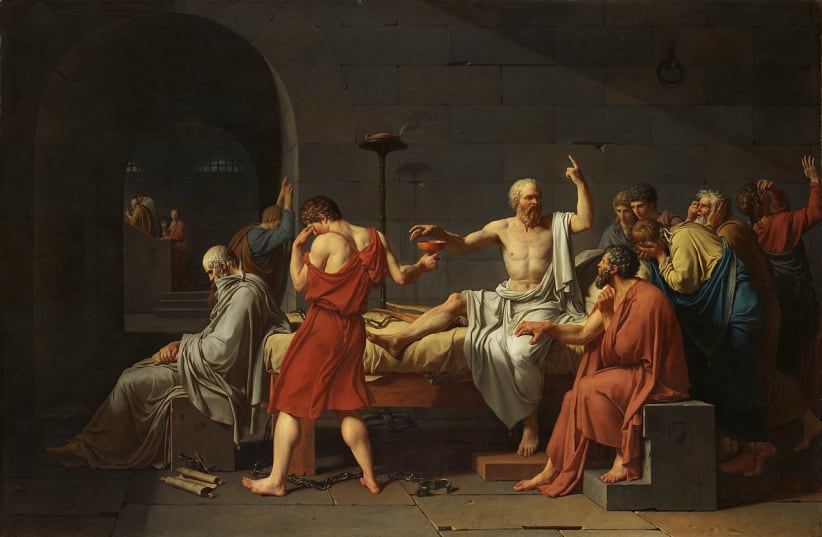 The Death of Socrates (1787). Oil on canvas, 129.5 × 196.2 cm (51.0 × 77.2 in). Metropolitan Museum of Art, New York (photo credit: Wikimedia Commons)