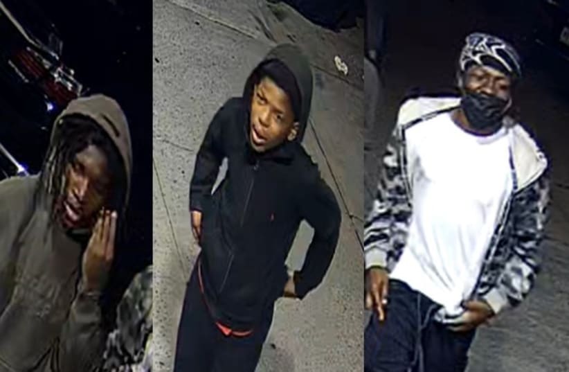  Suspects from a June 6 antisemitic assault in New York City. (photo credit: NYPD)