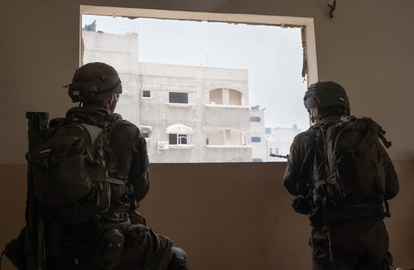 IDF soldiers operate in the Gaza Strip, June 23, 2024 (photo credit: IDF SPOKESPERSON'S UNIT)